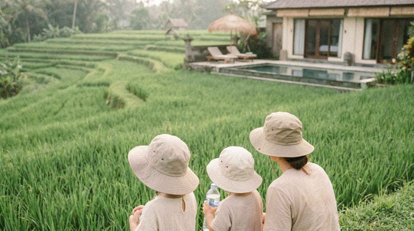 A family in Bali